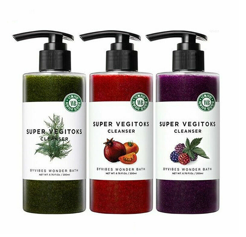CHOSUNGAH WONDER BATH Super Vegitoks Cleanser [Green, Red, Purple] Face Wash