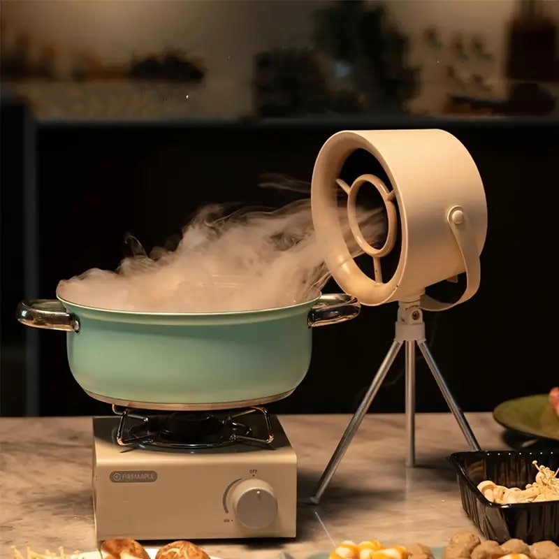 Desktop Range Hood, Mini Range Hood Large Suction, USB Portable Exhaust Fan Detachable 3 Gears, For Indoor BBQ Hot Pot